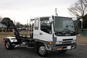 デコトラ　119,600kmActual distance鑑定済み☆3.8t 積載　マルチリフト　脱着containervehicle☆320 Forward　vehicle両総重量7995kg　排気ガス規制マフラー