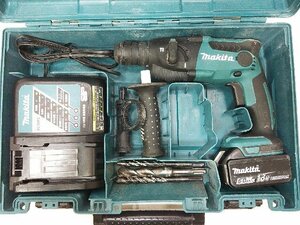 (1円スタート！) makita マキタ 16mm 充電式ハンマドリル HR165D バッテリー/充電器セット 動作良好 A1461