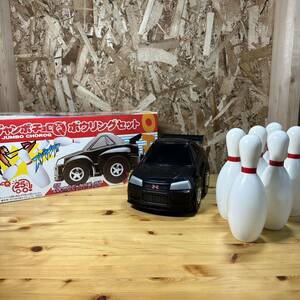 タカラ ジャンボ チョロQ ボウリングセット チョロQ25周年 記念 日産 スカイラインR34 GT-R 玩具 おもちゃ レトロ コレクション 中古品