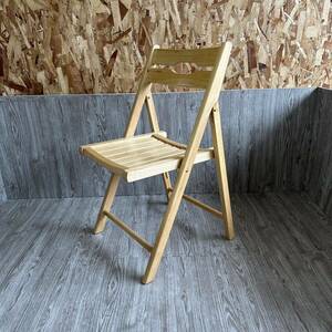椅子 折りたたみ椅子 折りたたみチェア 木製 折り畳み ウッドチェア 家具 持ち運び アウトドア アンティーク インテリア 保管品