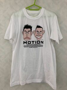 美品 とんねるず 出光 MOTION Tシャツ フリーサイズ 石橋貴明 木梨憲武 TUNNELS IDEMITSU