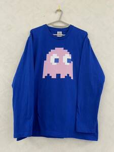 美品 BANDAI NAMCO PAC-MAN INKY ロンT サイズM バンダイ ナムコ パックマン インキー 長袖Tシャツ アーケードゲーム キマグレ アオスケ