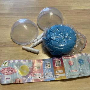 コットンキャンディねんど エール ラムネ 青 ブルー おもちゃ ガチャガチャ