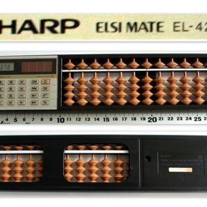 626/中古/sharpシャープ そろばん電卓 ソロカル EL-429  ※算盤・電卓付きそろばん・ソーラー電卓の画像1