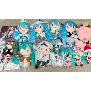 【ジャンク】初音ミク 雪ミク ふわふわぬいぐるみ ふわぷち タイトー マスコット まとめ売り 一番くじ 桜ミク SNOWMIKU 寝そべり グッズ