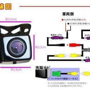 新品☆送料無料♪小型＆防水＆防塵、汎用、バックカメラ、リアカメラ、パナソニックナビ等 ＣＣＤカメラ バックガイドライン付き PBKKの画像3