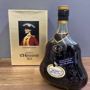 【未開栓】 Hennesy ヘネシー XO COGNAC コニャック 700ml グリーンボトル 金キャップ 箱付 酒 ブランデー ヴィンテージ 古酒 ブランデー