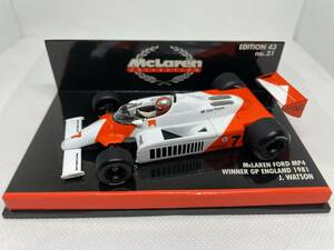 PMA 1/43 1981 イギリスGP McLaren(マクラーレン) MP4(Winner) J.Watson(J.ワトソン)