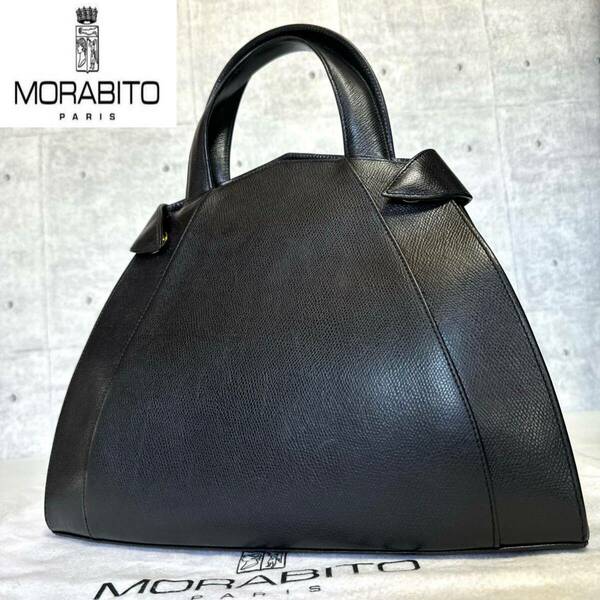 MORABITO STELLA MM BLACK 定価289,190円 ステラ MM モラビト カーフレザー ハンドバッグ トートバッグ ショルダーバッグ