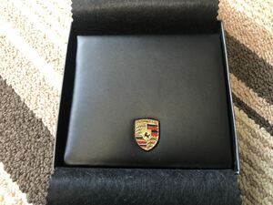 ポルシェ　PORSCHE レザー 二つ折り 財布 マネークリップ　未使用