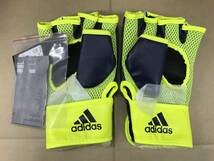 全国送料込　アディダス オープンフィンガーグローブ　Mサイズ　黄　adidas　新品　未使用_画像2