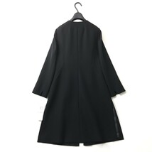 21年SS【新品】東京ソワール/ダブルクロス使い ロング ジャケット/11/黒/SOIR/スーツ/ブラックフォーマル/礼服/喪服/卒業式/入学式_画像4