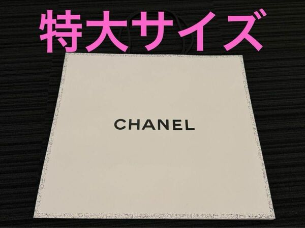 CHANEL シャネル　銀座　本店　限定　ショッパー　紙袋　バッグ　白　ホワイト　新品　未使用　特大サイズ