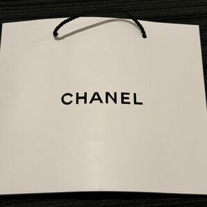 CHANEL シャネル　ショッパー　手提げ　バッグ　紙袋　ショップ袋　ホワイト　白　ブラック　黒　新品　未使用　ロゴ　ブランド