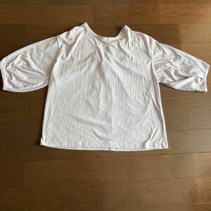 アズノゥアズピンキー 薄紫 七分 Tシャツ ブラウス トップス 半袖 カットソー