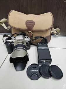 ◇Canon キャノン EOS 55 カメラ+ Tamron 28-200mm レンズ（KU2-58）