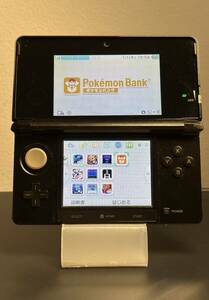 ニンテンドー 3DS ブラック - ポケモンバンク・ポケムーバー　+　VC ３作品　+　ソフト5作品　ダウンロード済み