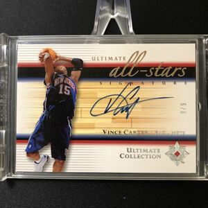 2005-06 Ultimate Collection All-Star Signatures Vince Carter (6/#'6) Last Number