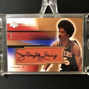 2003-04 Upper Deck Sweet Shot Signature Shots Julius Erving short print Auto