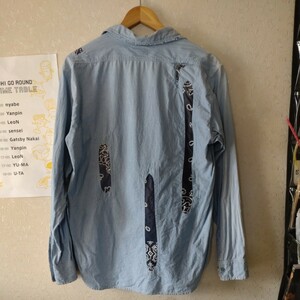 KAPITAL キャピタル KOUNTRY カウントリー BANDANA バンダナ SAX サックス 水色 シャツ shirts 岡山 デニム DENIM JAPAN 日本製
