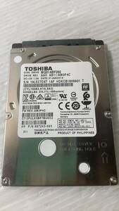 TOSHIBA　341時間　　MQ01ABF050 2.5インチ 500GB 5400rpm 7mm厚　送料込み価格で安心。