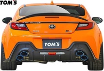 【M's】TOYOTA 前期 GR86 ZN8 (2021.11-) TOM'S 左右4本出し エキゾースト チタン マフラー ／／ トムス ダブル出し カスタム 17400-TZN81_画像3