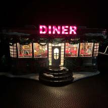 激レア★シェリーズダイナー Shelly's Diner Department 56 アメリカンダイナー ライトアップ ジオラマ★ビンテージ_画像2