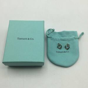 RR91● ピアス アクセサリー TIFFANY&Co. ティファニー オープンハート スタッドピアス AG925 シルバー 925 重量 約2.0ｇ 現状品 ● 