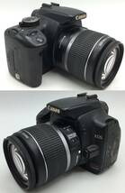 HH99●＜通電/動作/精度未確認＞デジタルカメラ Canon キャノン EOS Kiss Digital X DS126151 EF-S 18-55mm 1:3.5-5.6 IS ジャンク品 ●_画像2