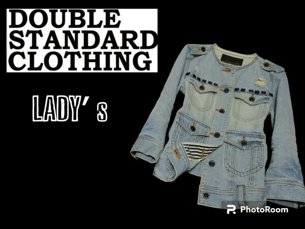 送料無料 レディース◇DOUBLE STAANDARD CLOTHING◇7分袖デニムジャケット