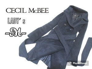 送料無料 レディースM◇CECIL MC BEE◇メルトンコート navy