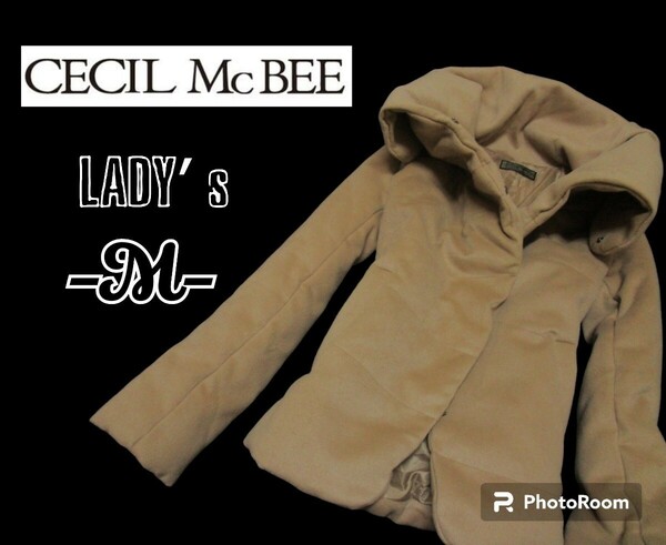 送料無料 美品レディースM◇CECIL MC BEE◇コクーンジャケット