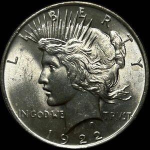 [本物保証] アメリカ　ピースダラー銀貨　1921年　銀貨　古銭　外国コイン　1ドル銀貨