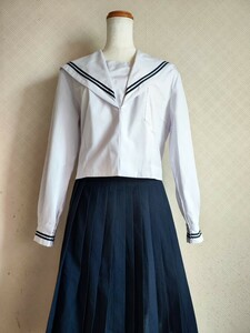 中古 古着 セーラー服 学生服 白 レディース コスプレ 中学 高校 学生