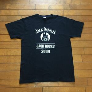 ★【 Jack Daniel's 】★ JACK ROCKS 2009プリント Tシャツ★サイズL★ I-975