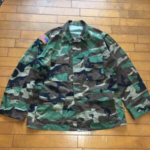 ☆【 米軍放出品 】★ウッドランドカモBDUジャケットSP0100-99- D-0345★サイズL