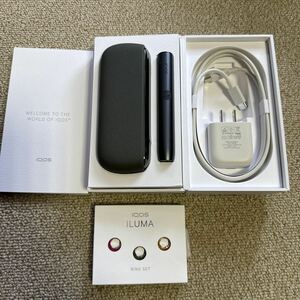 アイコス　IQOS イルマ 中古美品　充電器ケーブル未使用　リングセット付き