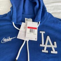 新品未使用 ナイキ ロサンゼルス ドジャース スウェットパーカー メンズUSサイズL フーディー NIKE Dodgers MLB公式_画像4