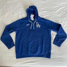 新品未使用 ナイキ ロサンゼルス ドジャース スウェットパーカー メンズUSサイズL フーディー NIKE Dodgers MLB公式_画像1