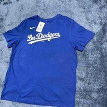 未使用 ナイキ ロサンゼルス ドジャース Tシャツ メンズUSサイズXL NIKE Dodgers MLB公式_画像2