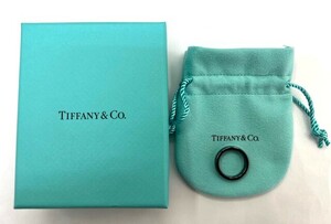 TIFFANY&Co./ティファニー ナローリング チタン 保存袋・箱付き