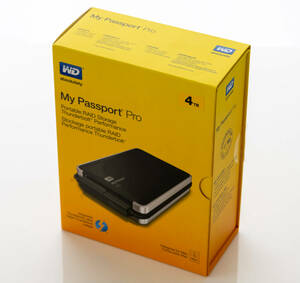 データ転送速度 最大10Gb/s WD HDD Thunderbolt My Passport Pro 4TB ポータブルRAIDストレージ WDBRNB0040DBK-JESN