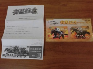 JRA 2023有馬記念キャンペーン ドウデュース イクイノックス B賞 QUOカード2種セット 500円×2枚　未使用 クオカード