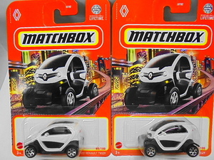 MATCHBOX 2022 ルノー トゥイージー 2台セット ミニカー マッチボックス