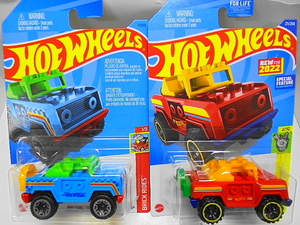 Hotwheels ブリッキング トレイルズ ホットウィール ミニカー 2台セット レゴ風 ブロック