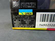 AXIA 録音用 MD 80分 3枚パック 未開封 日本製 MD HP 80X3P A アクシア 富士写真フィルム _画像6