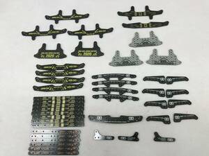 **[USED]TAMIYA Mini 4WD HG carbon stay JAPAN CAP multi wide stay reinforcement plate rear stay large amount set mailing stamp price 140 jpy 