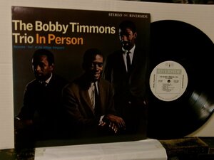 ▲LP BOBBY TIMMONS TRIO ボビー・ティモンズ / IN PERSON LIVE AT VILLAGE VANGUARD 輸入再発 ORIGINAL JAZZ CLASSICS OJC-364◇r60302