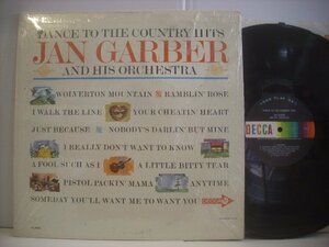 ● 輸入USA盤 LP JAN GARBER AND HIS ORCHESTRA / DANCE TO THE COUNTRY HITS ジャン・ガーバー ムード DECCA DL 4605 ◇r60315