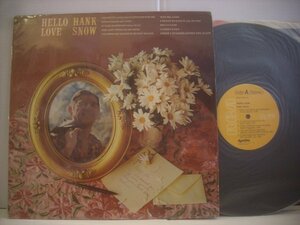 ● 輸入USA盤 LP HANK SNOW / HELLO LOVE ハンク・スノウ ハローラブ カントリー 1974年 RCA APL1-0441 ◇r60315
